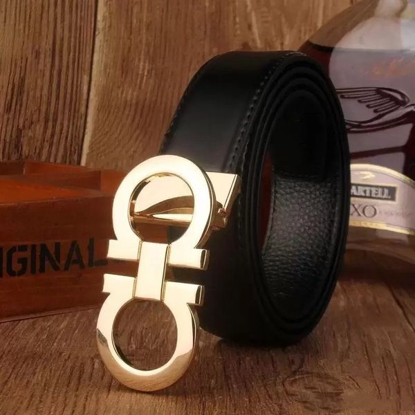 

2022 smooth leather belt luxury belts designer for men big buckle male chastity fashion mens wholesale, Black;brown