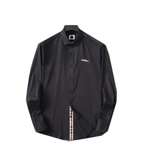 

men's casual shirts long sleeve r sleeved solid shirt usa brand polos fashion oxford social arrival embroidery multiple colour03, White;black
