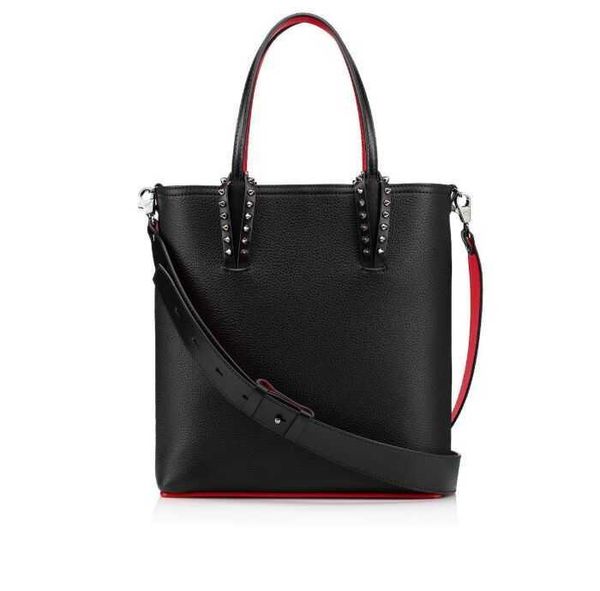 

22fashion bag cabata designer totes rivet genuine leather red bottom handbag composite handbags famous purse shopping bags black white