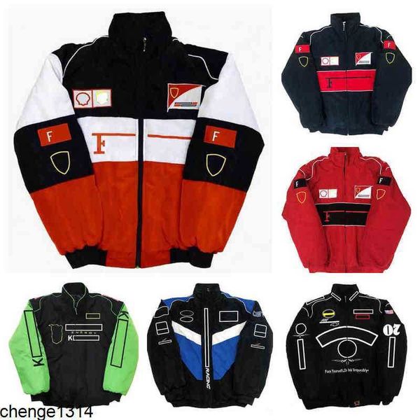 

men's jackets new racing jacket full embroidered team cotton, Black;brown