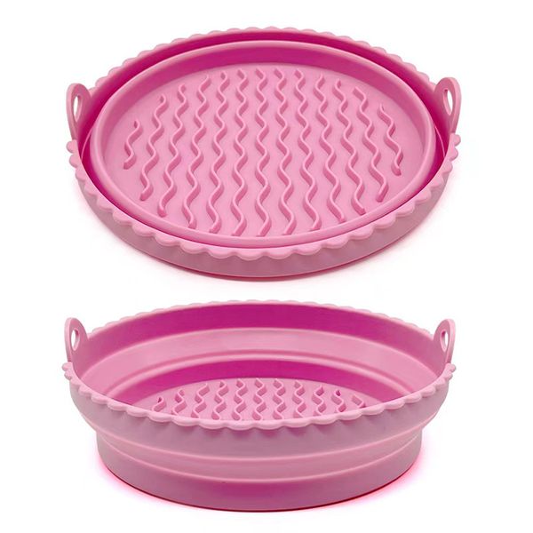 

reusable silicone air fryer pot liners pastry tools easy to clean heat resistant no more harsh cleaning basket 1223268