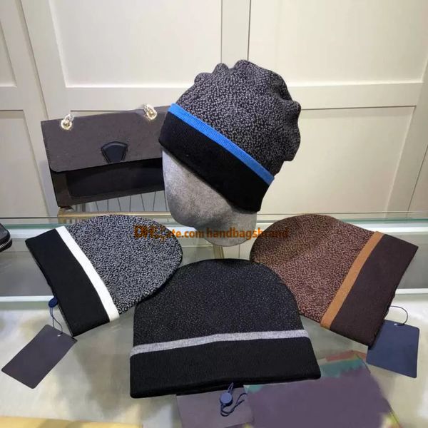 

winter skull caps stippled non-pilling knitted beanie cap good texture cool hat for man woman 4 colors high-quality, Blue;gray