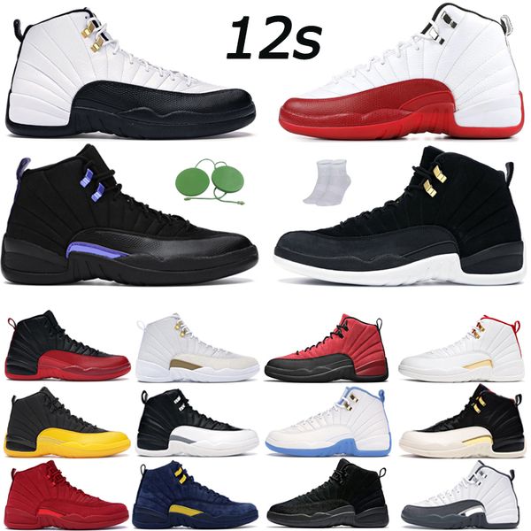 

mens outdoor basketball shoes 12 jordens 12s sneakers sports trainers casual dark grey university blue eur 40-47