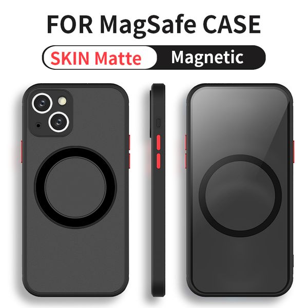 

ongol cases magnetic for magsafe wireless charge phone case for iphone 13 14 12 11 pro max mini x xr xs 14plus shockproof armor cover