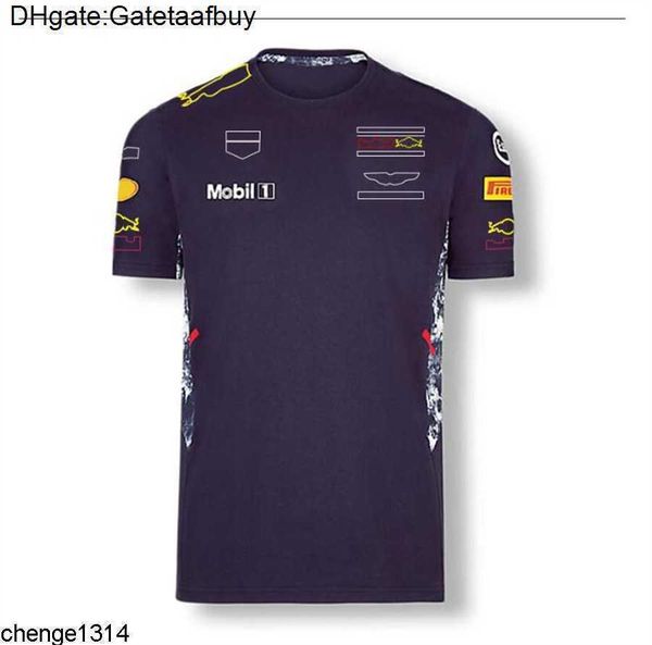 

men's casual shirts 2021 summer round neck t-shirt formula one racing jersey large size can be customized max verstappen the same cloth, White;black