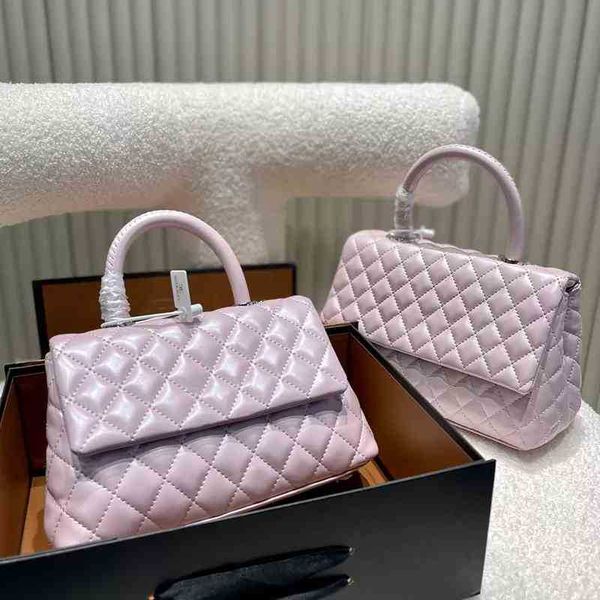 

shoulder bags handmade luxury designer classic rhombus leather handbag purse ladies fashion temperament versatile sweet diagonal bag clu