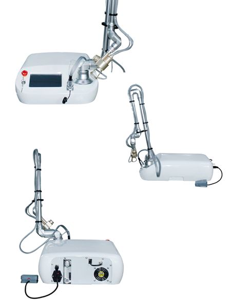 

fractional co2 laser vs fractional radiofrequency machine w 7 joint arm 360 degree blent scanner skin stretch marks moles wart removal, Black