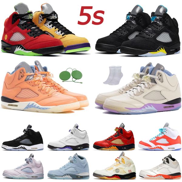 

outdoor mnes basketball shoes 5 5s sports sneakers trainers flat bottom bluebird jade horizon eur 40-47