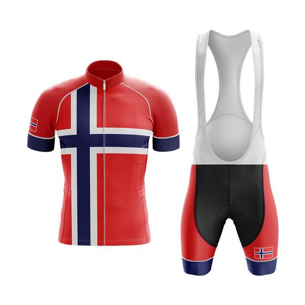 

2022 Team The Norwegian Cycling Short Sleeve Jersey With Bib Shorts Kit-A13 Summer Jerseys