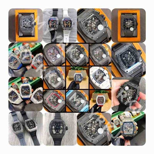 

luxury mens mechanics watches richa wristwatch high-end brand waterproof watch kv factory 011 timing movement white ceramic rm
