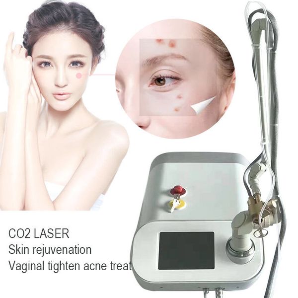 

co2 laser wavelength fractional rf tube for stretch marks wart removal beauty machine 10600nm sensor portable, Black