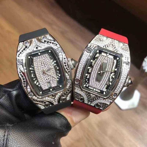 

richa minority light luxury watch women's diamond inlaid barrel super flash atmosphere ten brands mill