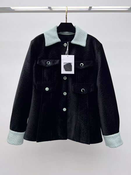 

milan runway jackets 2022 autumn winter lapel neck long sleeve women's coats designer coats brand same style outerwear 1016-13, Black;brown