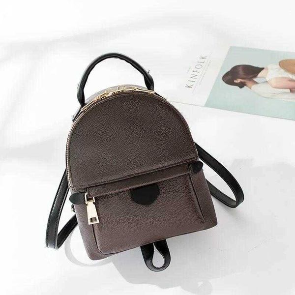 

selling style designer l backpack m4156 women's palm springs brand genuine leather backpacks women printing leather backpack