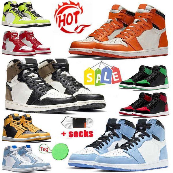 

shoes basketball shoes&sandals sock&tag jumpman 1 1s dark mocha men women