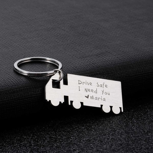 

key rings personalized name drive safe keyring metal gift keychain charm for accessories stainless steel pendant key ring key chain l221010, Slivery;golden