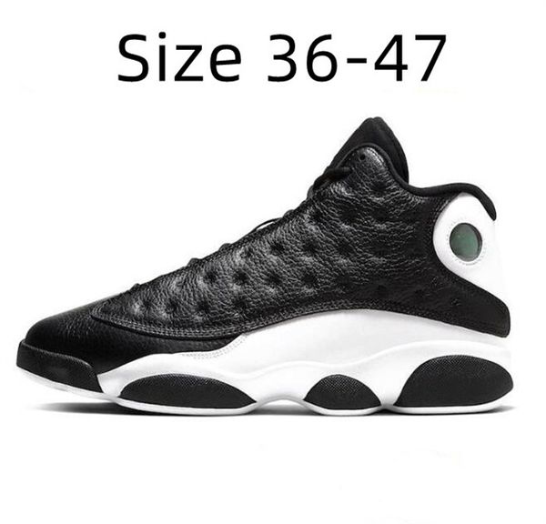 

basketball shoes sneakers obsidian red flint aurora green outdoor sports trainers womens bred men women 13 13s jumpman houndstooth mens eur, Black