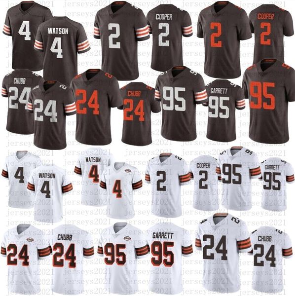 

men football 4 deshaun watson jersey 95 myles garrett 24 nick chubb 2 amari cooper 1946 stitched jerseys, Black