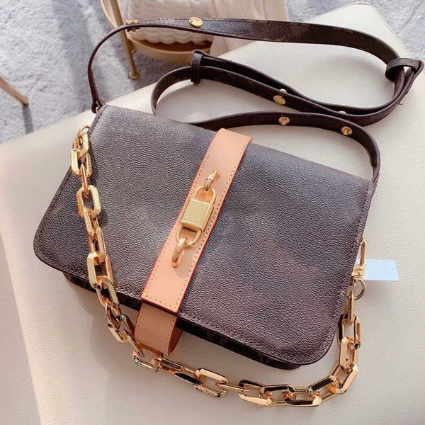 

classic flap crossbody bags old flower commuter versatile shopping golden chain shoulder removable strap handbags purse