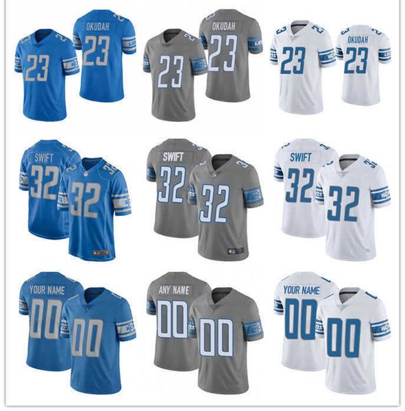 

football jerseys 97 aidan hutchinson 18 jameson williams custom detroit''lions''20 barry sanders 16 jared goff 32 d&#039, Black;red