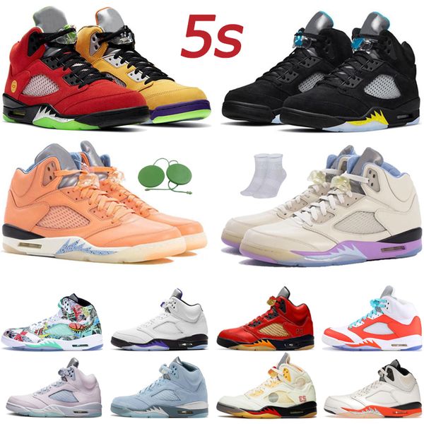 

fashion basketball shoes 5 5s jumpman trainers mens sneakers flat bottom anthracite stealth metallic silver eur 40-47