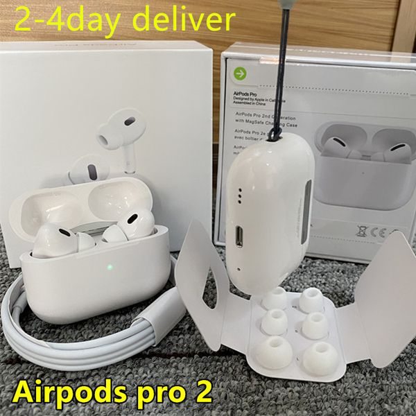 

2nd generation apple airpods pro 2 anc noise cancellation ap3 airpods earphones airpod earbuds h2 chip wireless charging bluetooth headphone