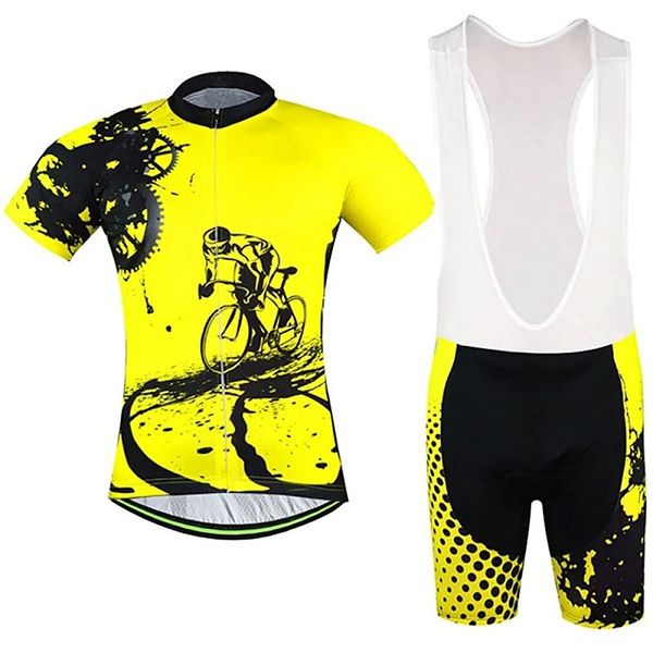

2022 cycling short sleeve jersey with bib shorts set-u88 summer jerseys, Black;red