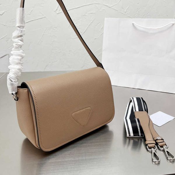 

designer crossbody bags for women handbag flap axillary shoulder genuine leather triangle sign plain wallets high version fashion handbags p