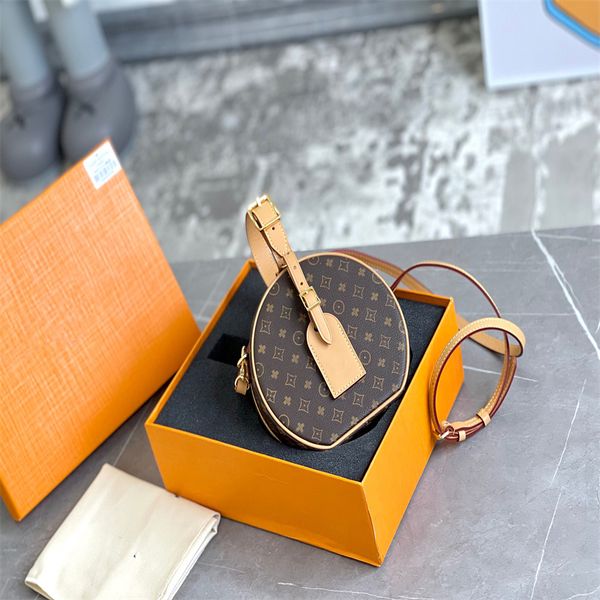 

designer petite chapeau boite women handbags shoulder bags leather luxury lady classic flowers crossbody bag m52294 446744