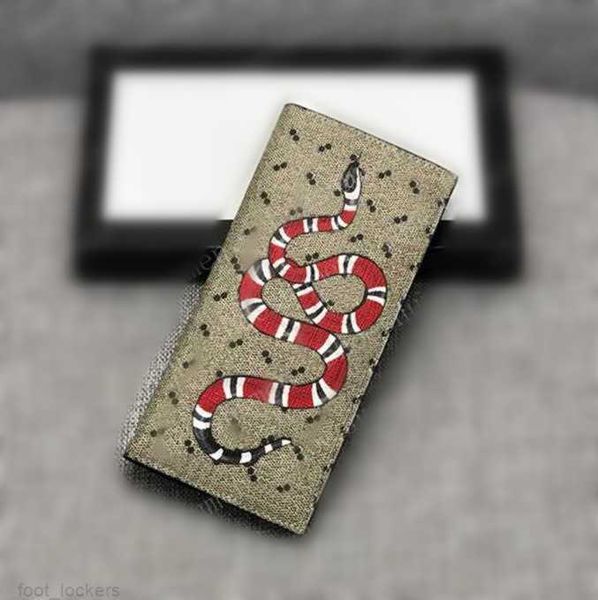 

wallets sanke wallet purses coin tiger long with white box mens fold card holder womens passport holder bee folded purse p pouch #gtd06 fram, Red;black