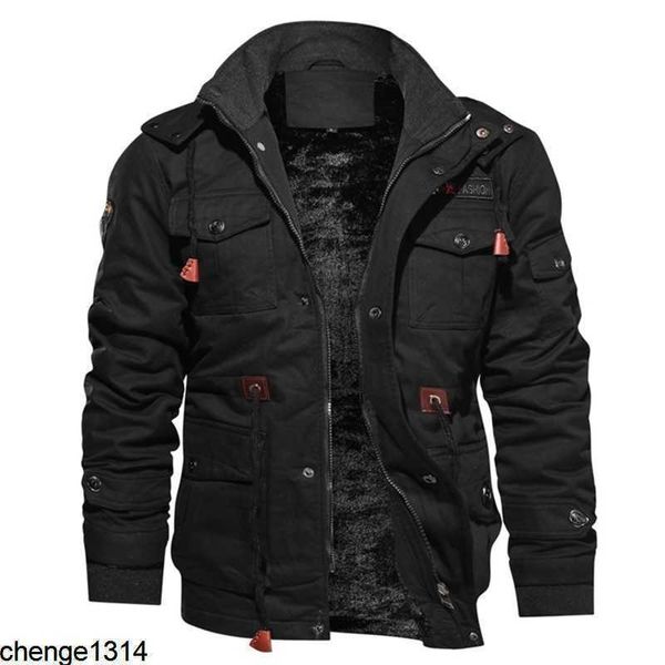 

men's jackets winter thicken warm parkas hooded coat thermal army military flight pilot fleece hombre 201114 gr1n, Black;brown