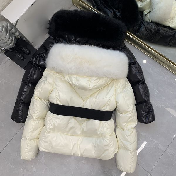 

designer luxury down jacket fur ruff womens classic fashion and multi function hoodies mens jackets winter warm clothing hoody 5asp00, Black