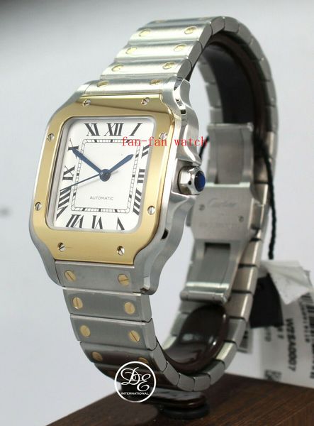 

store recommendation waterproof watch fashion 42mm 18k yellow gold steel w2-sa-0016 leather automatic movement mens watch, Slivery;brown