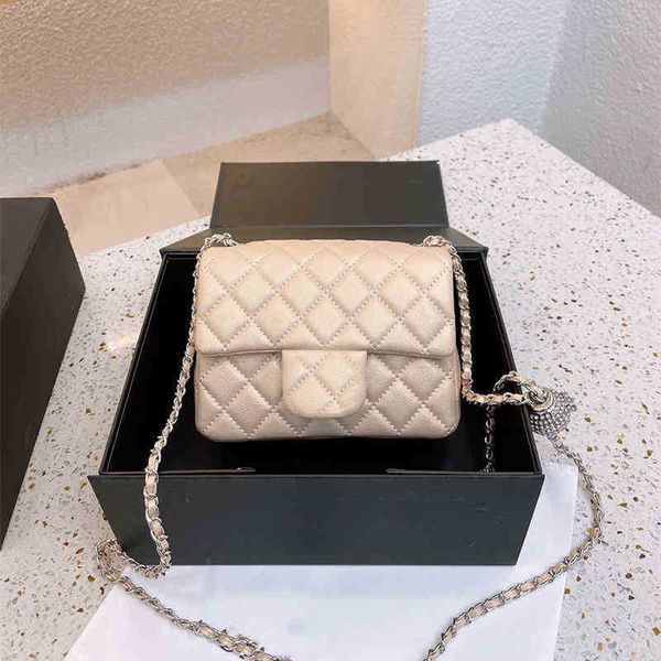 

2022 french luxury diamond ball shoulder bag fashion chain flap female designer quilted handbag leather classic pearlescent lady messenger