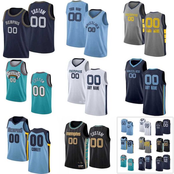 

75th custom jersey memphis''grizzlies''men women youth 4 steven adams 7 santi aldama 22 desmond bane 15 brandon clarke b, Black;red