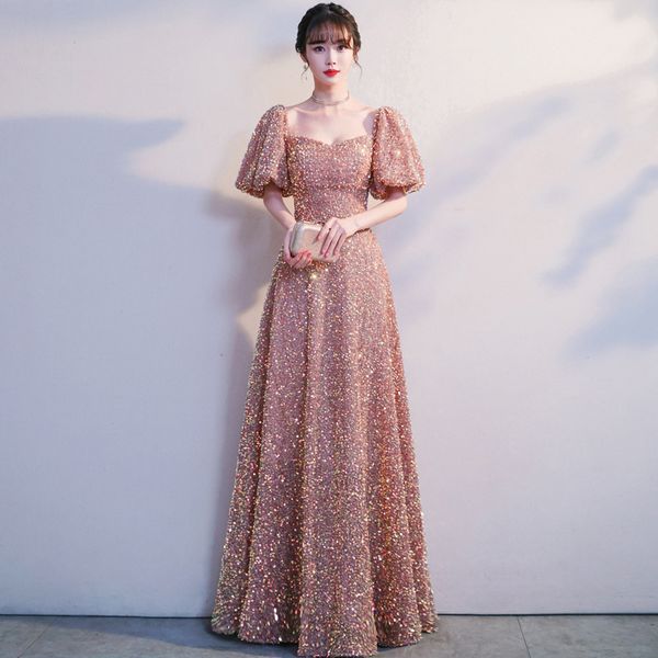

light pink evening dresses sheer neck appliqued beaded ruched long short sleeves formal a line prom party second reception special occasion, Black;red