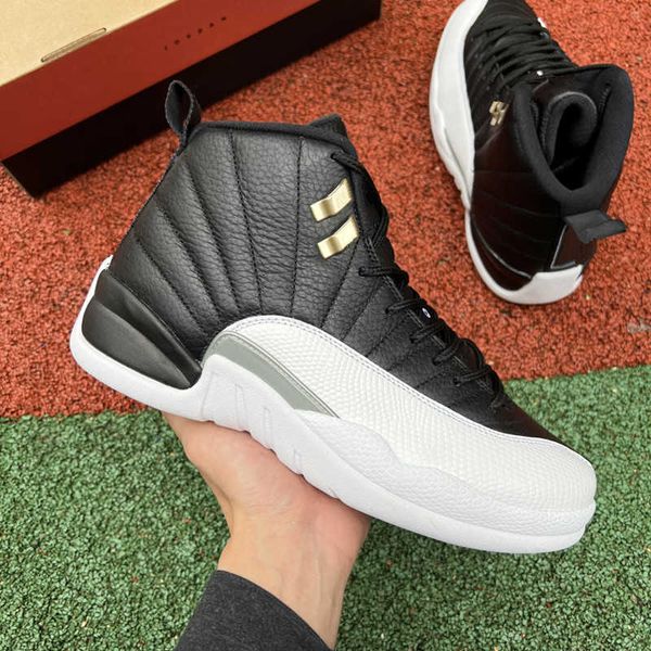 

golf shoe jumpman 12 playoffs mens basketball shoes 12s black varsity red-white real carbon fiber outdoor sports sneakers trainers ct8013-00