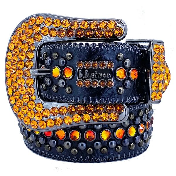 

2023 designer bb simon belts for men women shiny diamond belt black blue white multicolour with bling rhinestones as giftbb, Blue;gray