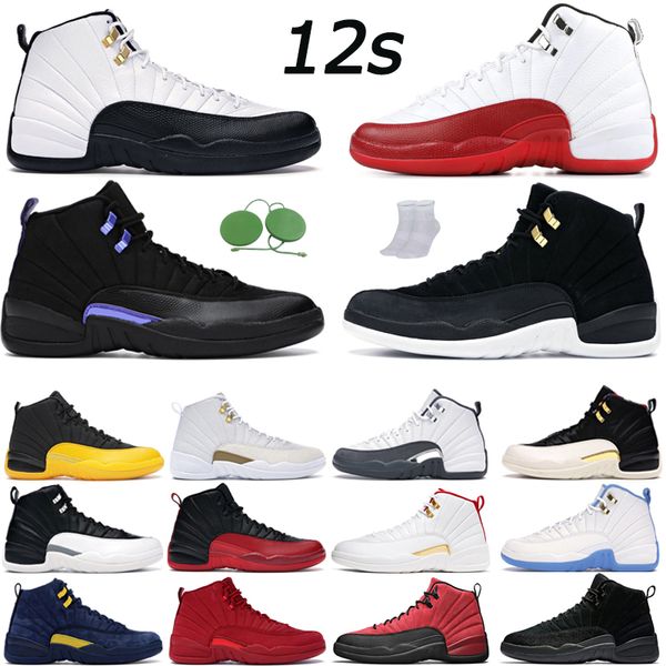 

basketball shoes 12 jorden 12s mens trainer sneakers sports flat bottom black university gold chinese new year eur 40-47