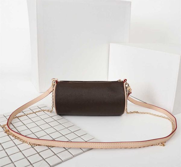 

designer luxury handbags pursesmini vintage old flower cylinder bag women brand classic style genuine leather shoulder bags