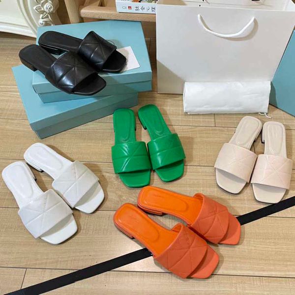 

woman sandal slippers fashion slipper flat shoes slide beach causal women solid color embroidery summer size eu 35-40 by shoe008 04, Black