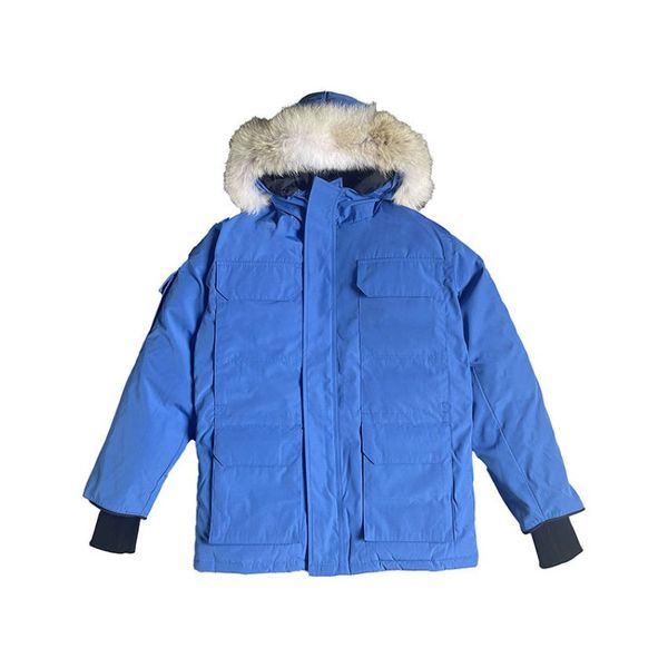 

winter down jacket medium length parker jacket men's and women's same style couple coa, Black