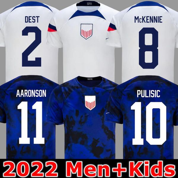 

pulisic mckennie retro soccer jersey aaronson 1994 2022 press sargent morgan lloyd america football jerseys shirt camisetas woman men kids d, Black;yellow