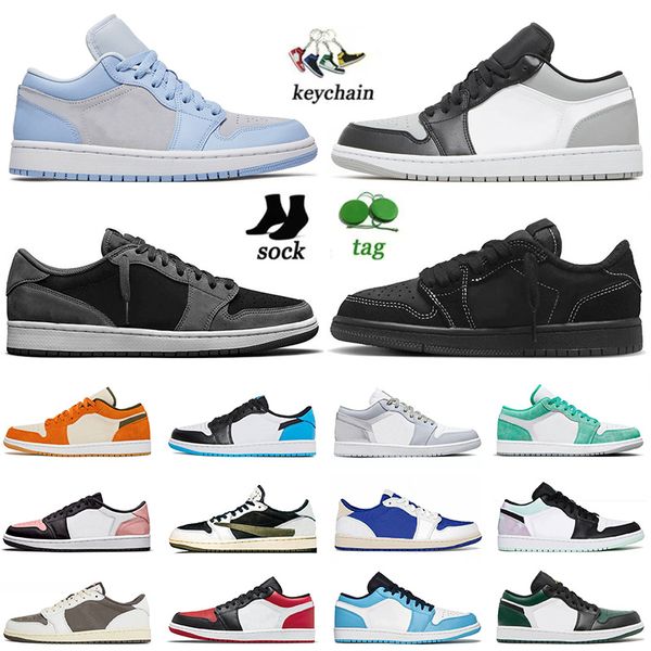 

j1 j1s basketball shoes men women jumpman 1 cactus jack reverse mocha olive 1s unc black phantom inside out true blue bred shadow toe og low