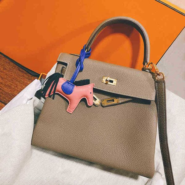 

bags herme lychee kellyss pattern bag leather handbag in spring and summer of