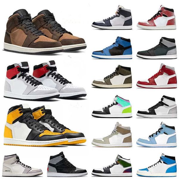 

2022 jumpman 1 1s mid basketball shoes berry og patent bred university blue carbon fiber all-star yellow toe hyper royal unc mens sneakers