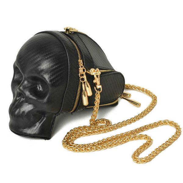 

shoulder bags ameiliyar brand fashion gothic skull retro rock bag women phone case holder purses and handbags crossbody bag 221017