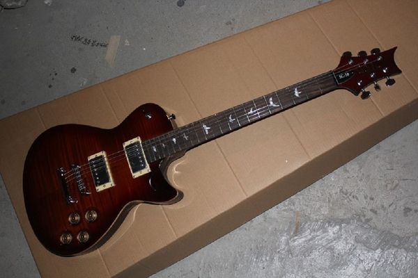 

brown electric guitar prs sc-58 singlecut smkd musical instruments