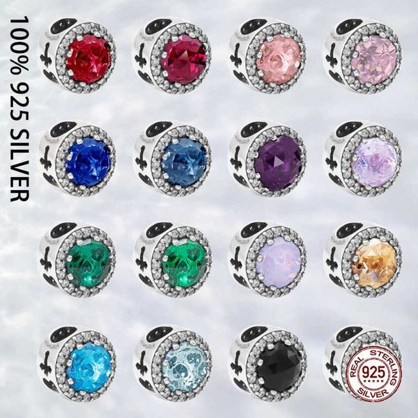 

charm bracelets fit original real 925 sterling silver cross series sparkling round charm for women bracelet trinket diy jewelry l221013, Golden;silver