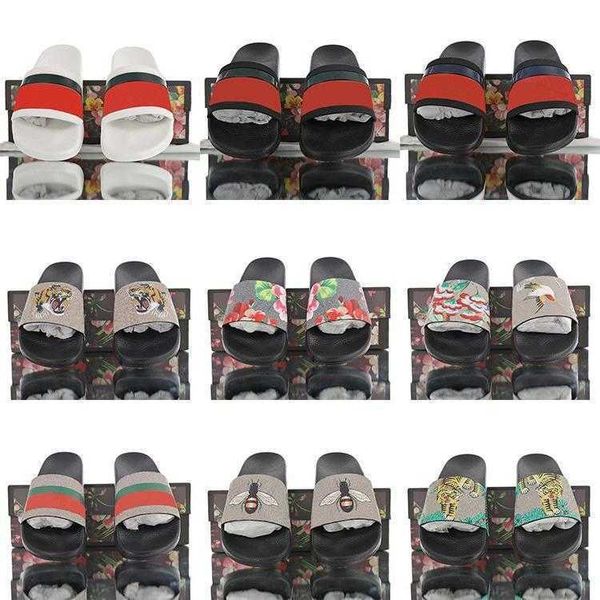 

mens womens slipper summer sandals beach slides fashion leisure slippers ladies sandali bathroom home shoes classic letter spring and fall n, Black